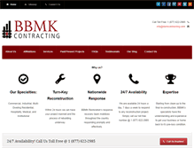 Tablet Screenshot of bbmkcontracting.com